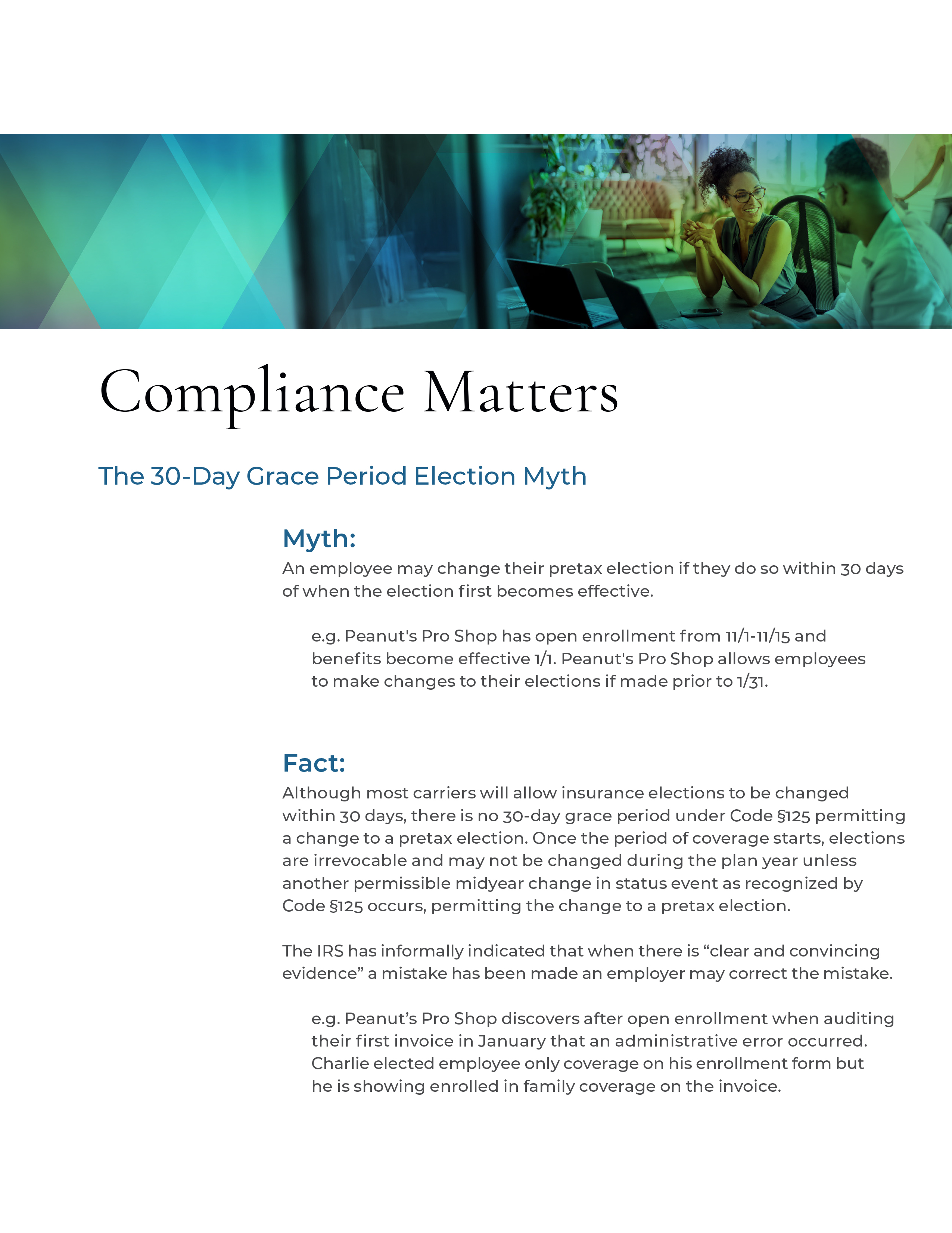 Compliance Matters