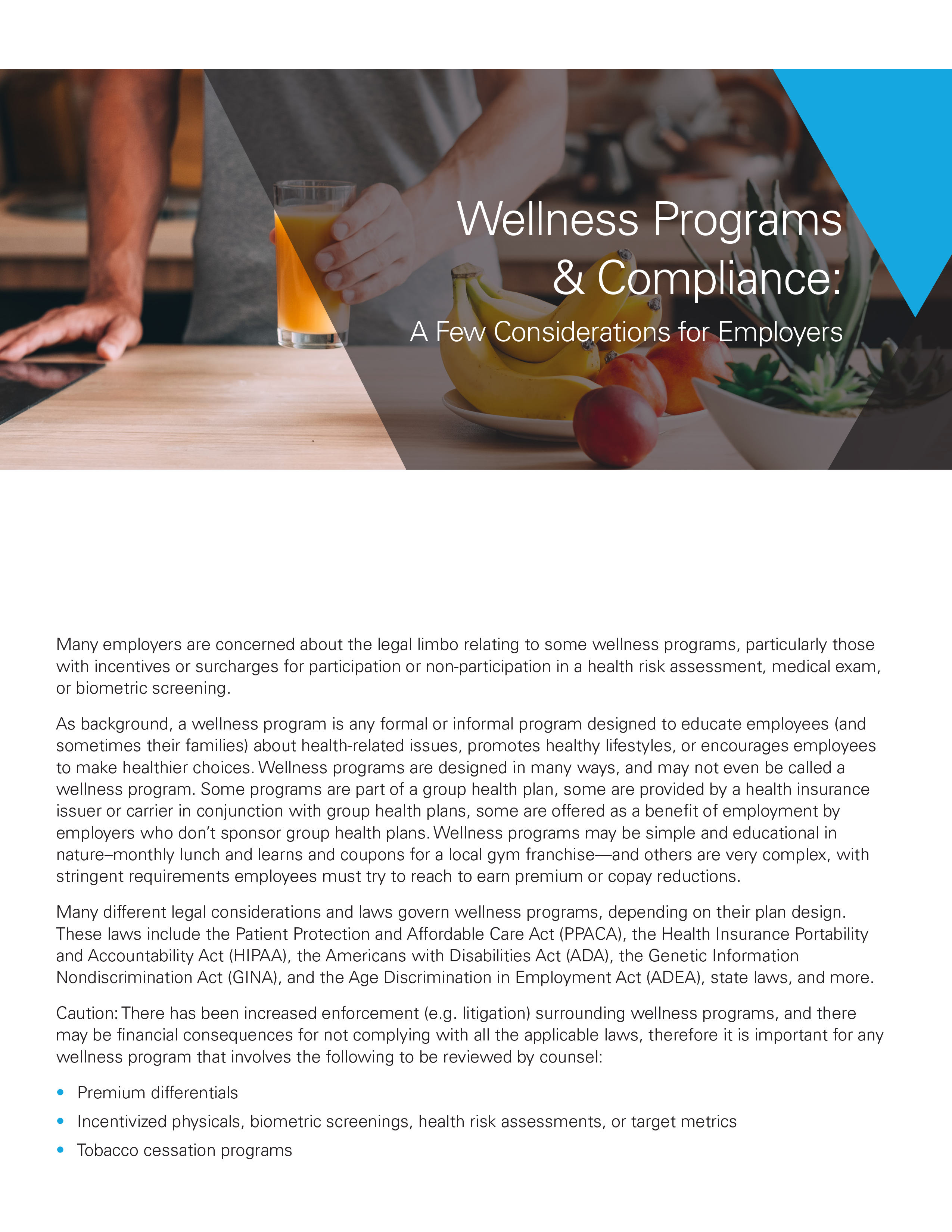 Wellness Programs and Compliance