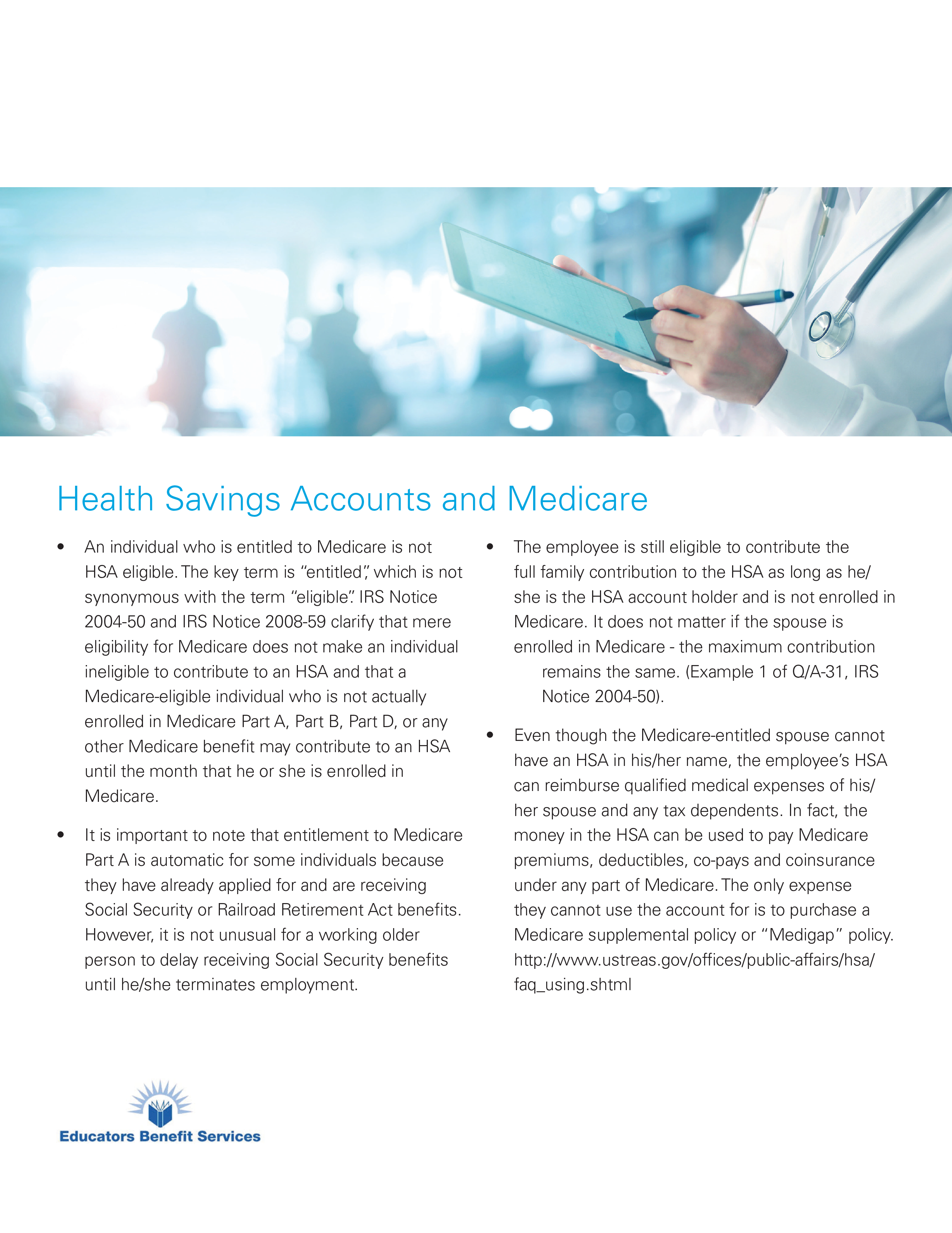 HSAs and Medicare
