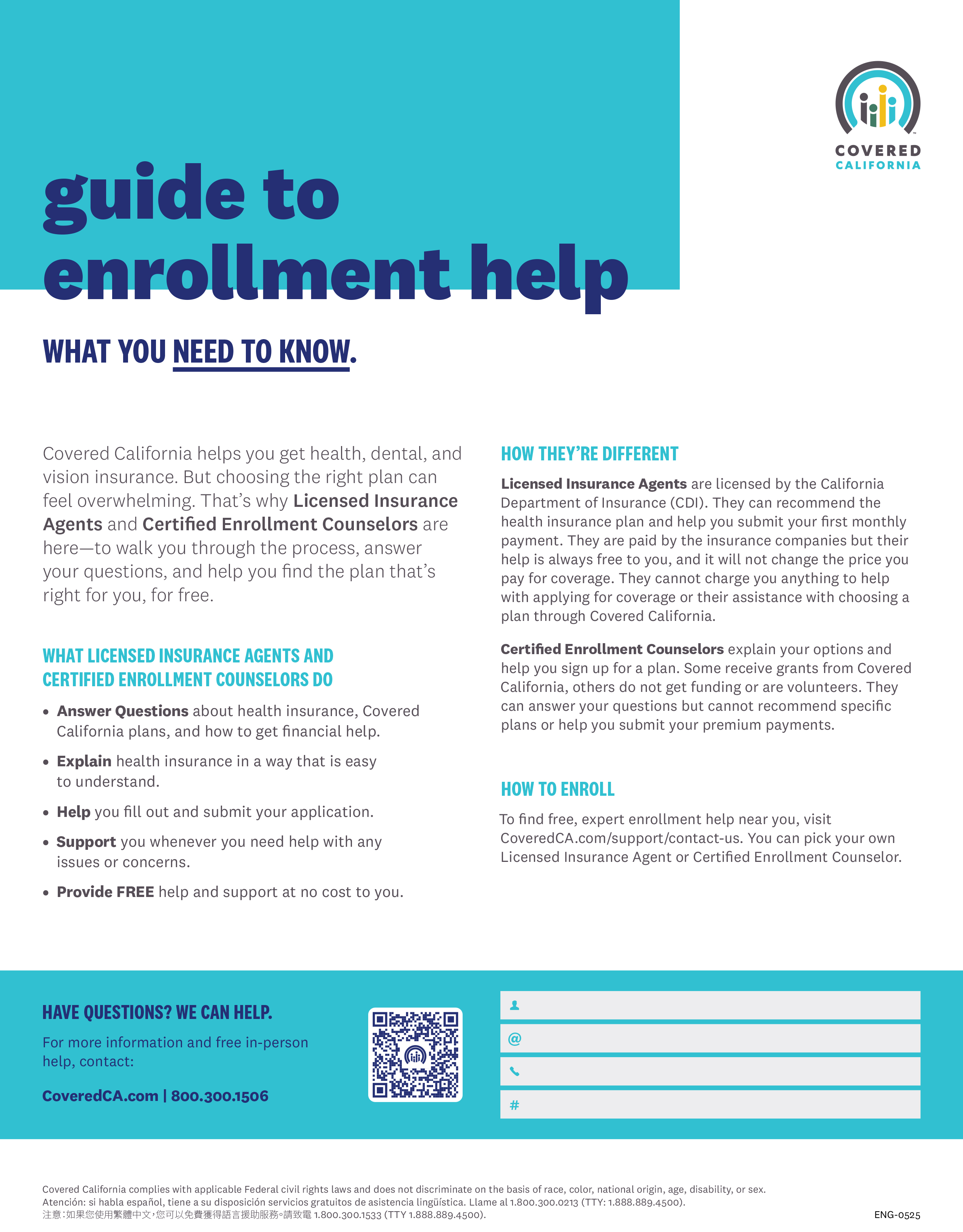 Covered California Guide to Enrollment Help